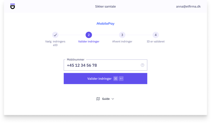 2. Enter mobiule number