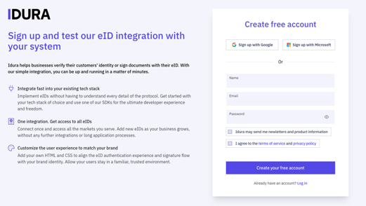 First onboarding screen