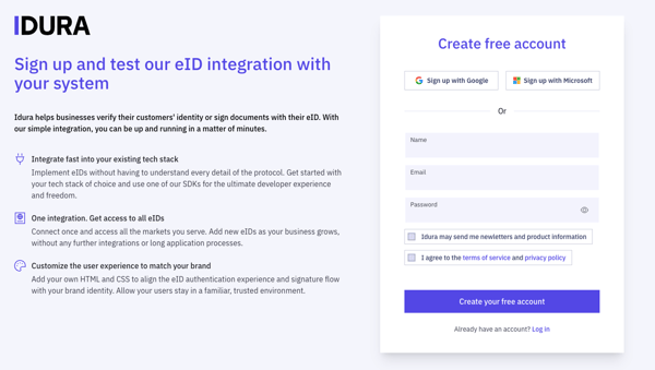 First onboarding screen