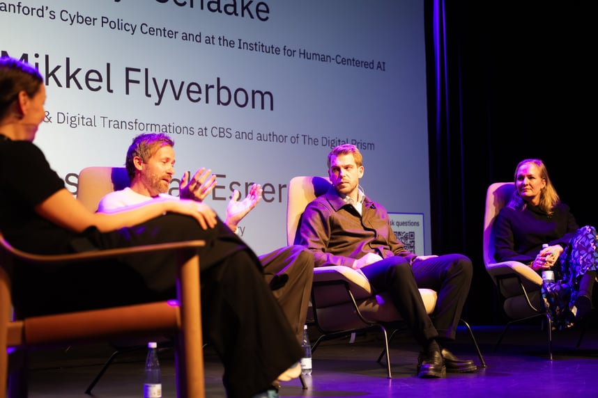 Panel discussion on stage