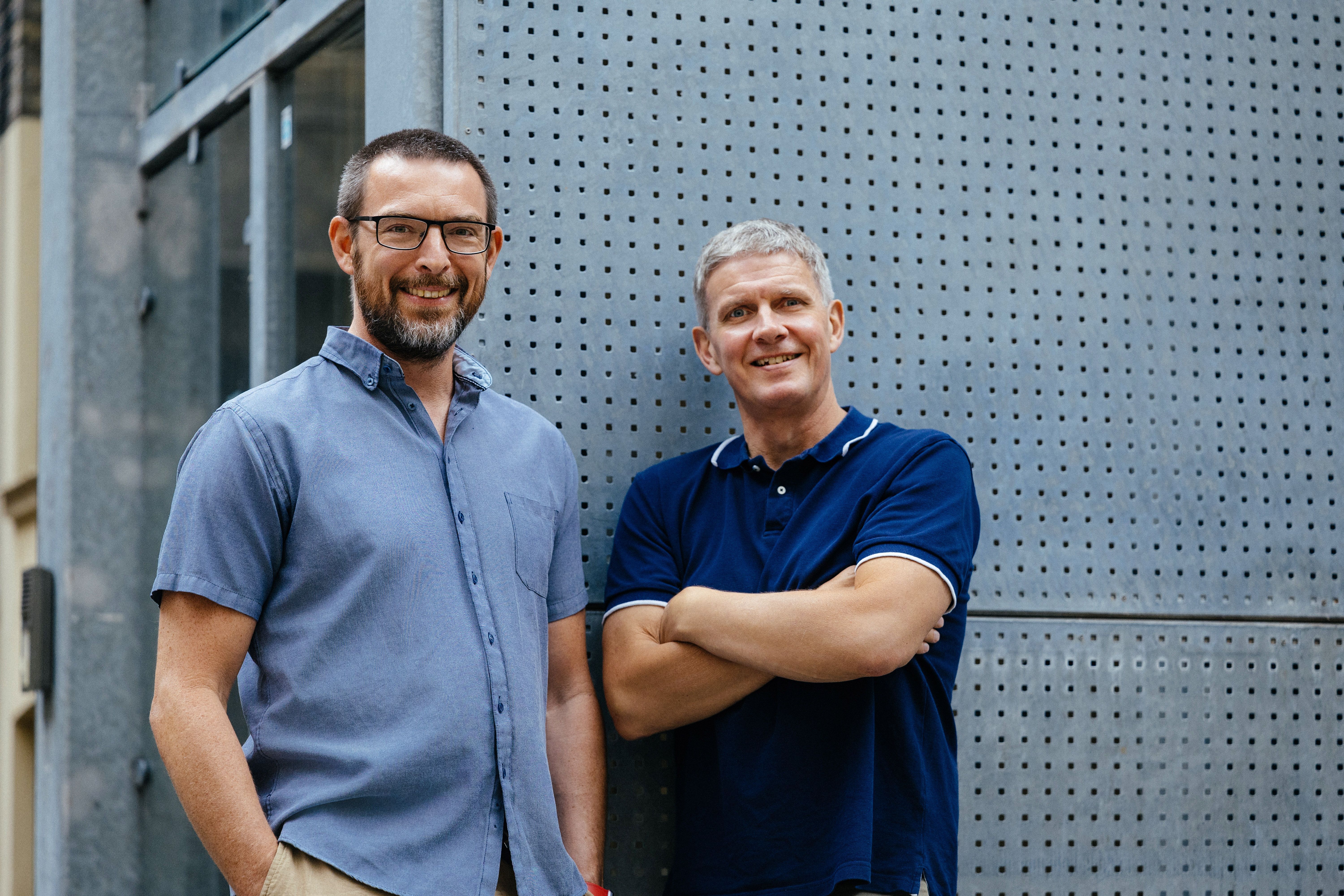 De to stiftere af Idura: Mikkel Christensen, CTO (tv) og Niels Flensted-Jensen, CEO (th)