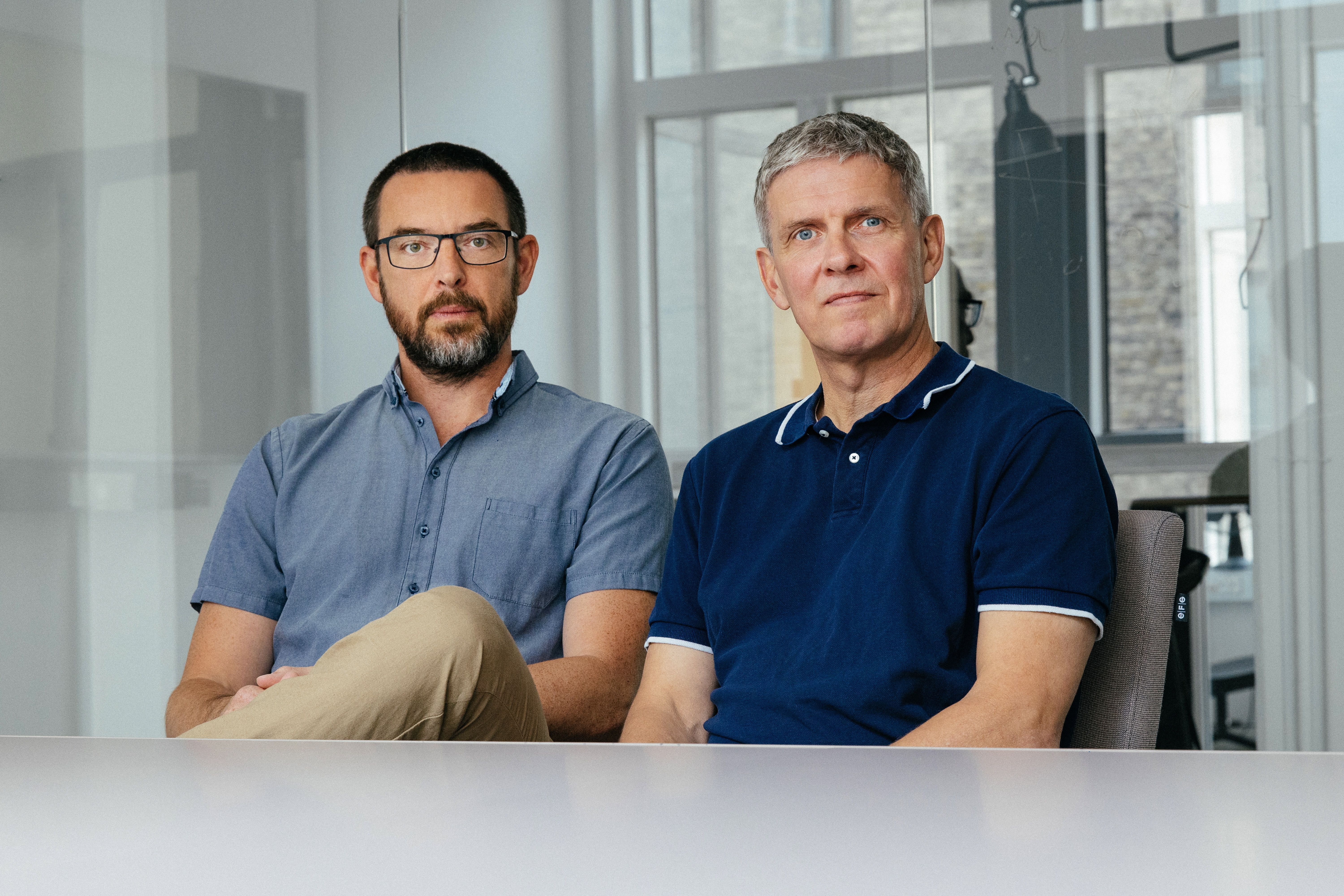 De to stiftere af Idura: Mikkel Christensen, CTO (tv) og Niels Flensted-Jensen, CEO (th)