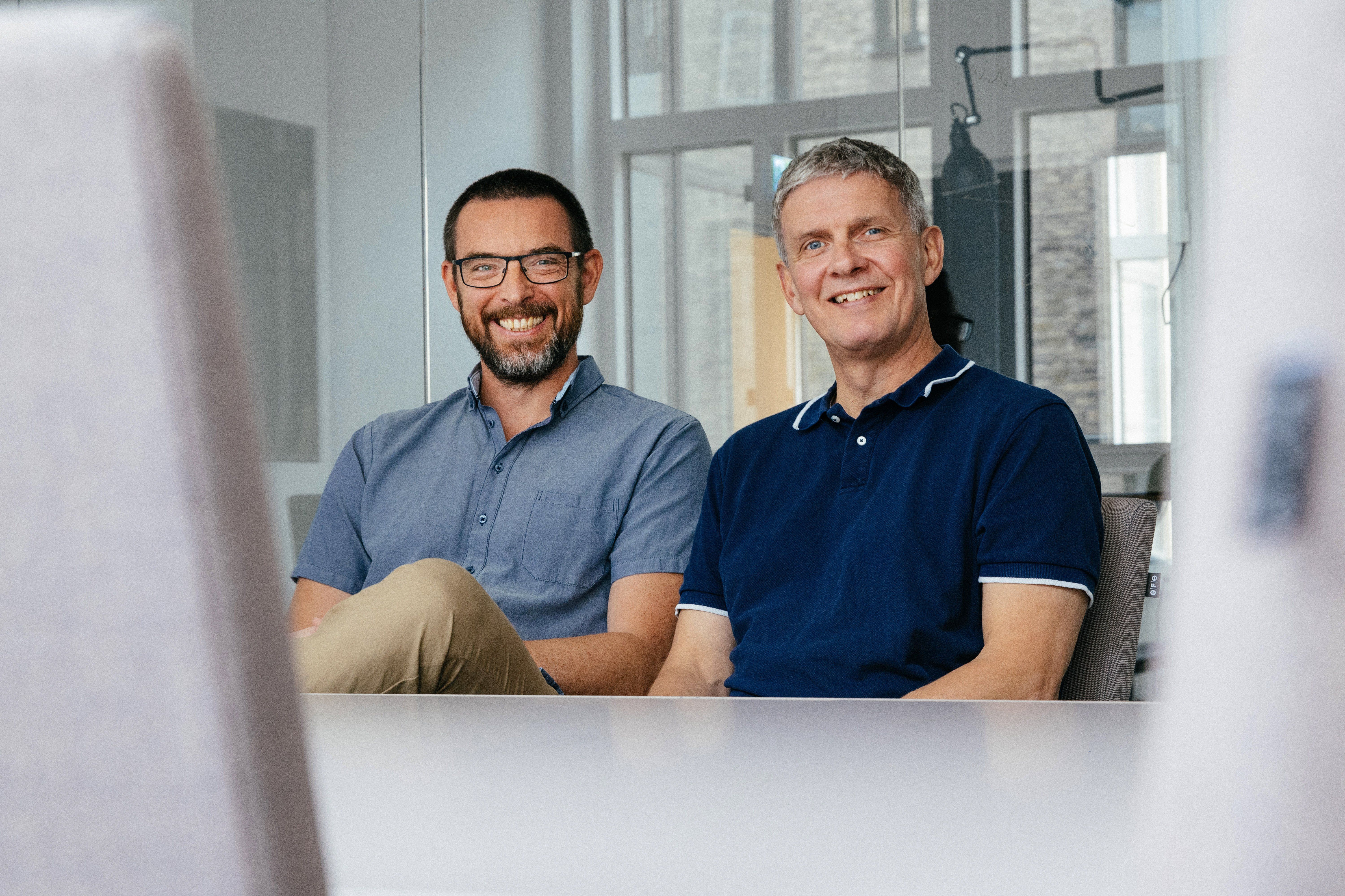 De to stiftere af Idura: Mikkel Christensen, CTO (tv) og Niels Flensted-Jensen, CEO (th)