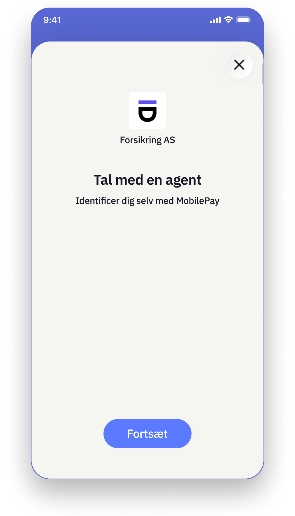 Sikker Samtale - brugeroplevelsen på mobil