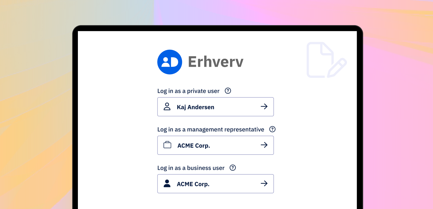 Building Signature Workflows with MitID Erhverv