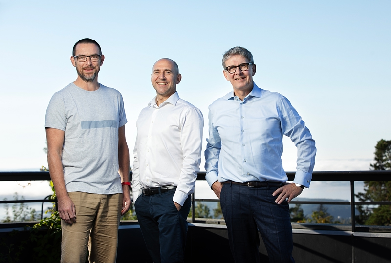 Från vänster: Mikkel Christensen (CTO, Idura), Øyvind Westby Brekke (VD, Stø) och Niels Flensted-Jensen (VD, Idura)